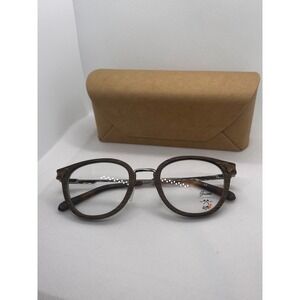 Shwood Melrose Eyeglasses Frames Brown Woodgrain Round Eye Glasses‎ Frames